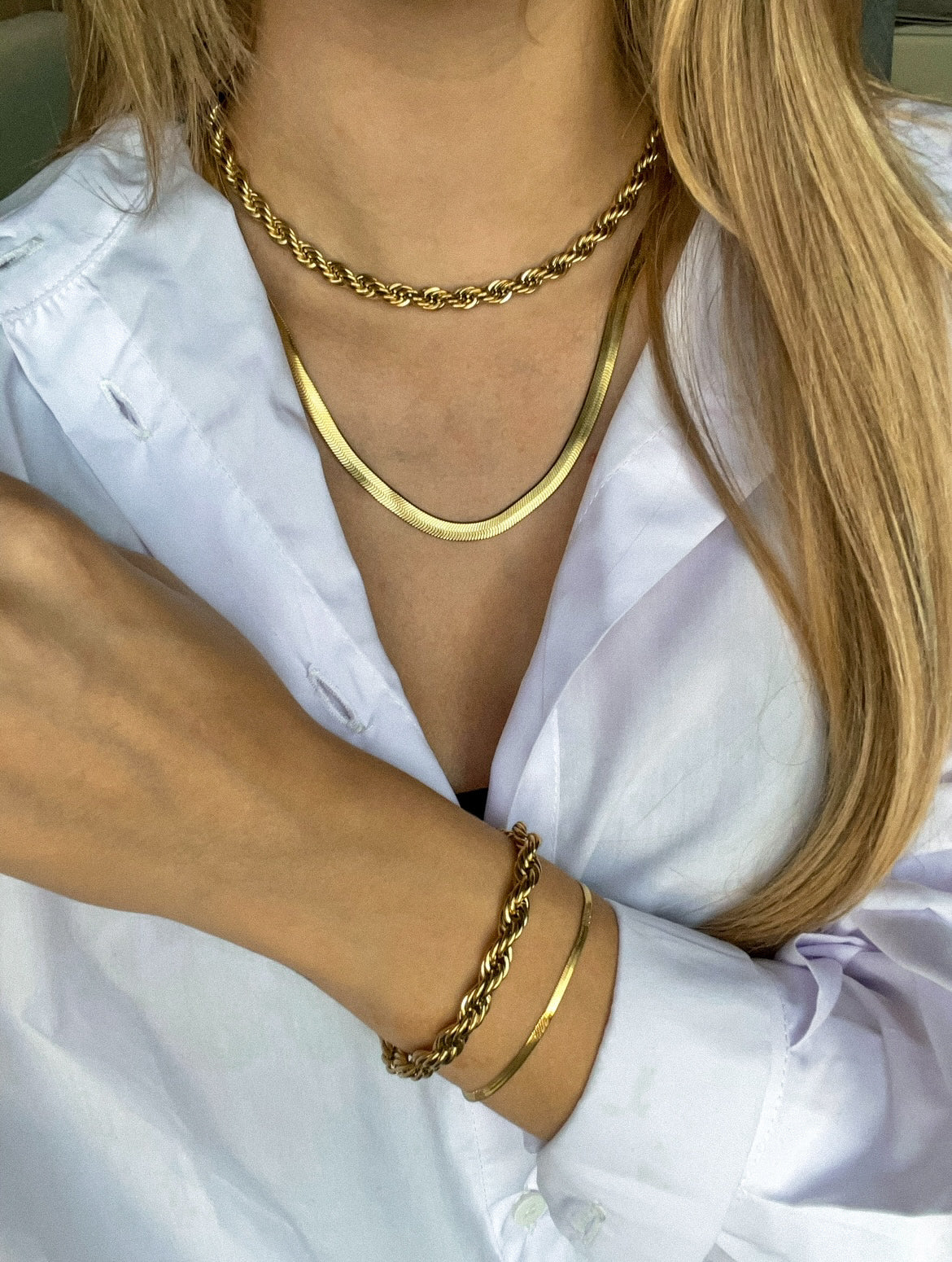Noa armband goud