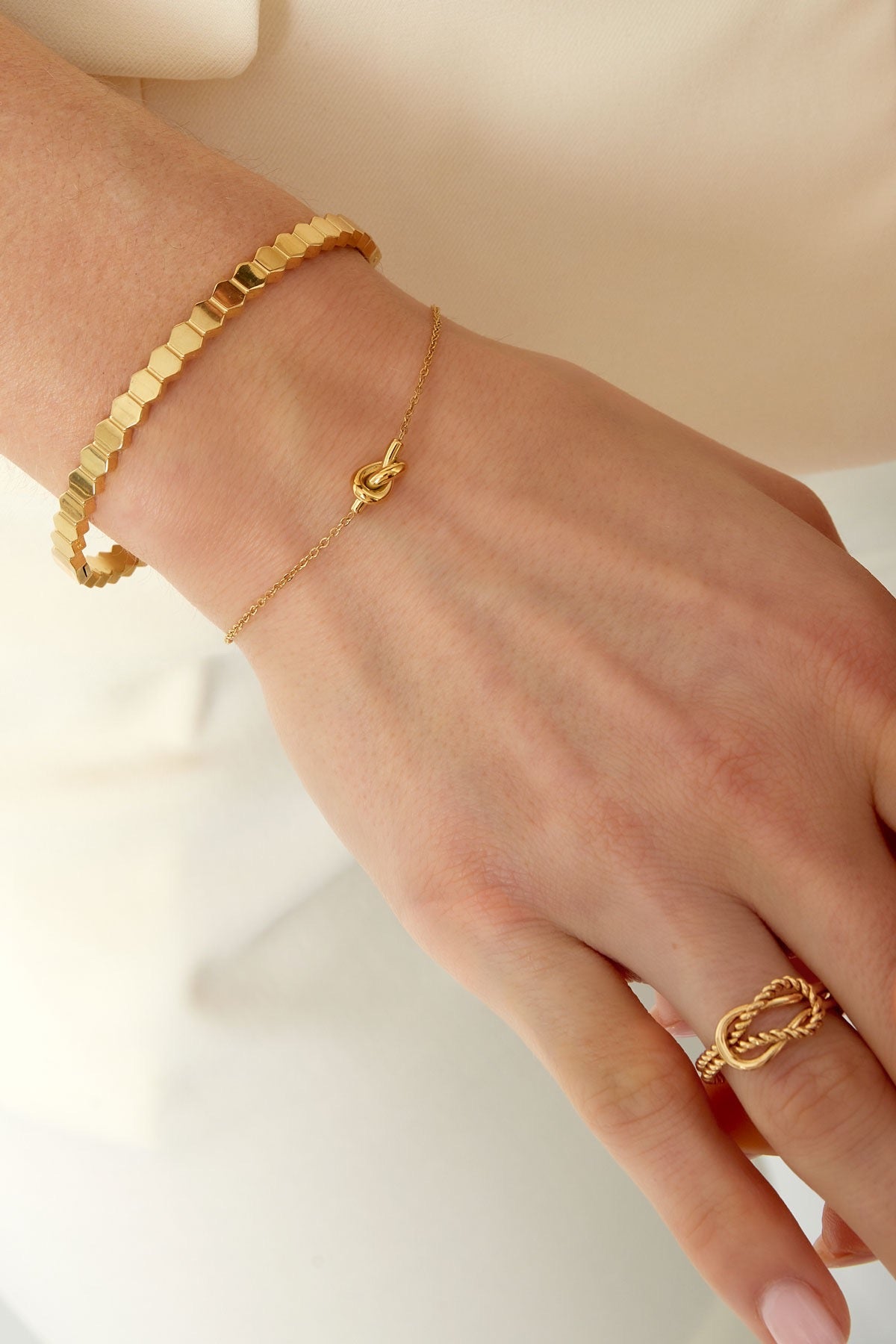 Ivy armband goud