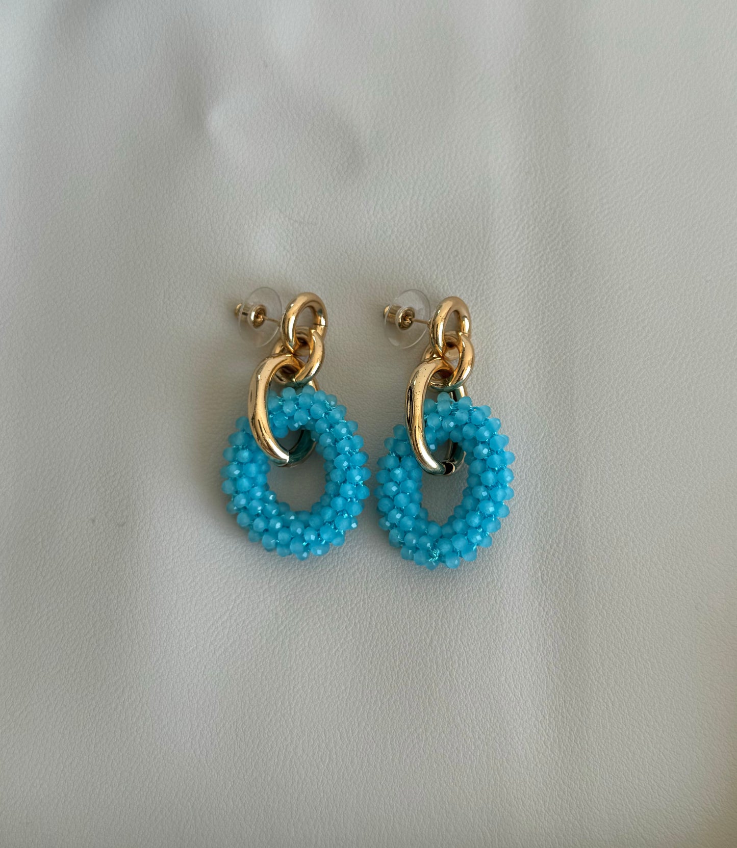 Zoë oorbellen blauw