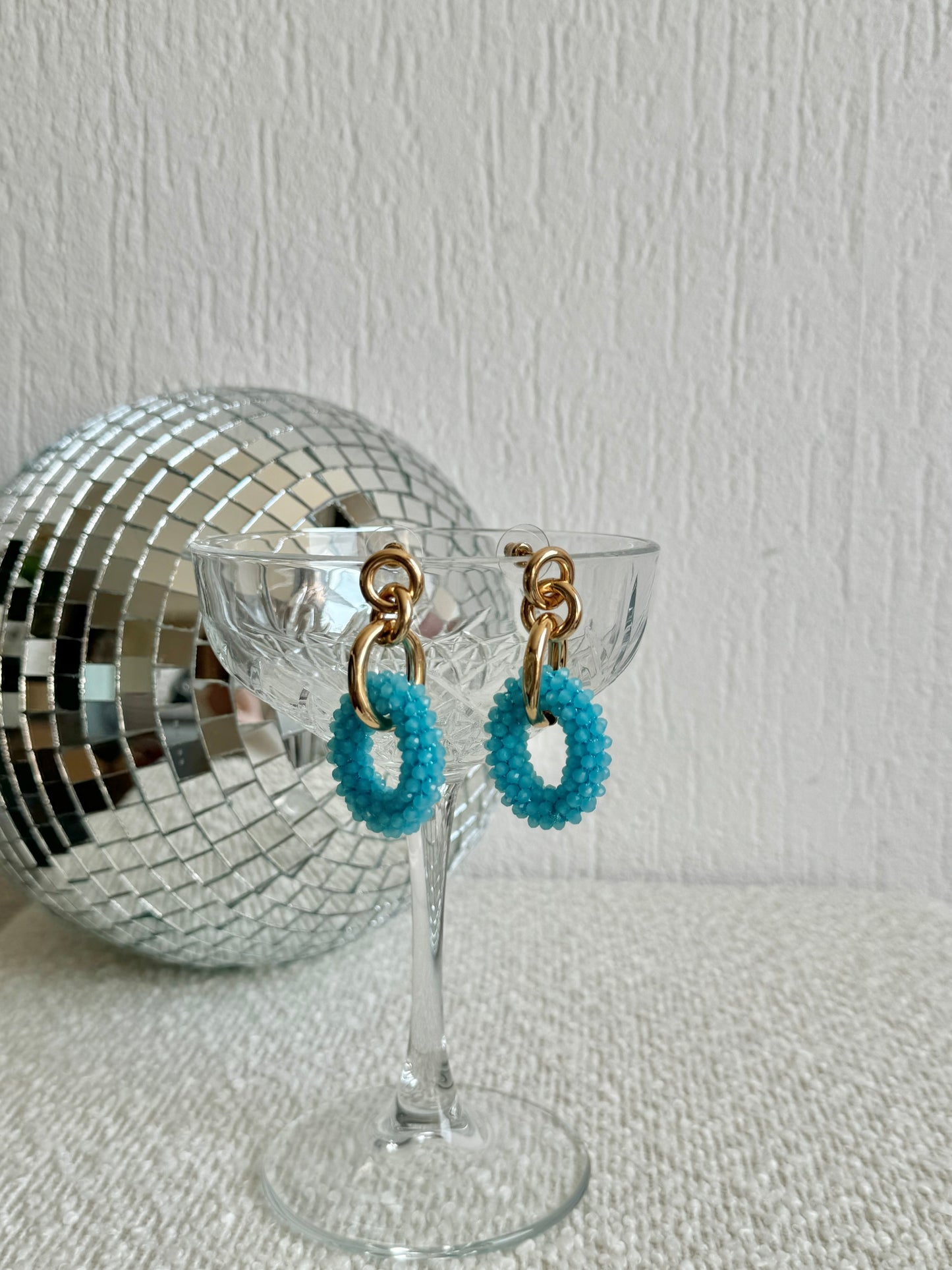 Zoë oorbellen blauw