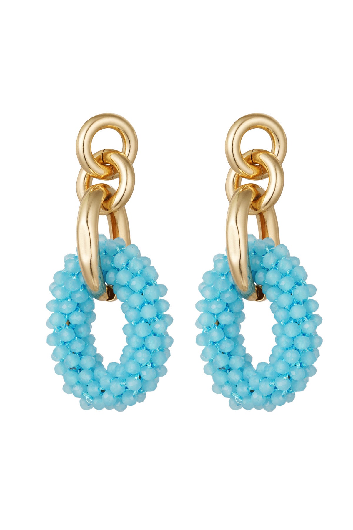 Zoë oorbellen blauw