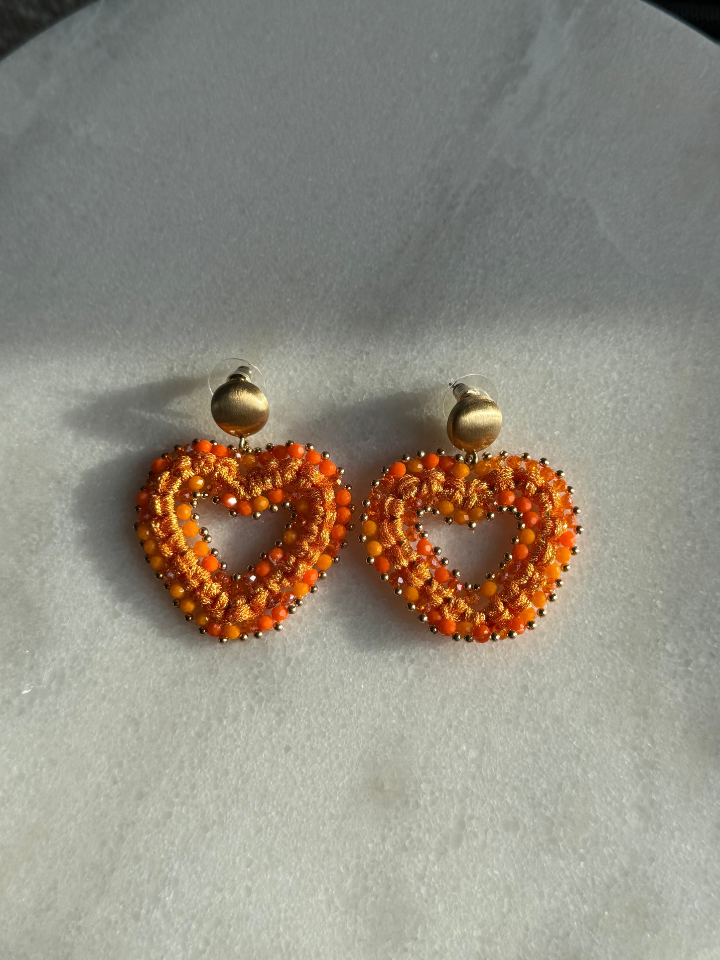 Lieke oorbellen oranje